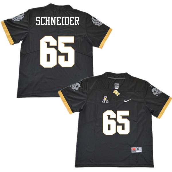 Men #65 Cole Schneider UCF Knights College Football Jerseys Sale-Black